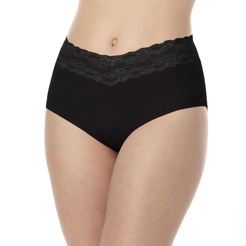 Calça Pós-Parto Love Secret 8012011 Algodão com Renda