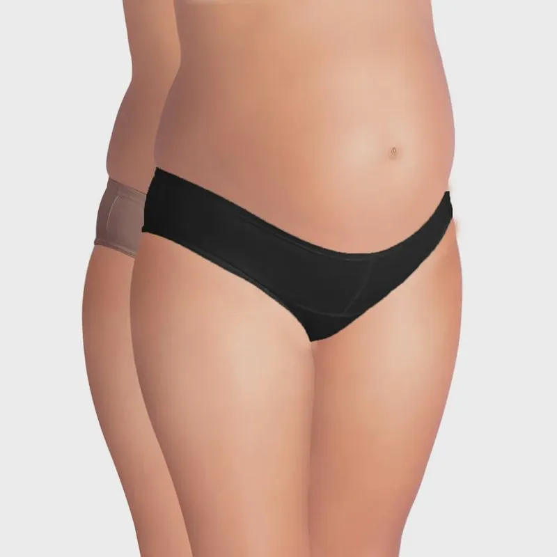 Kit 2 Calcinhas Preto/Chocolate Love Secret 42301 Gestante