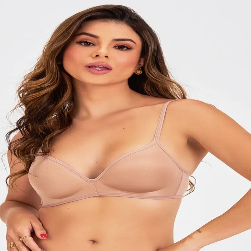 Sutiã com Bojo Love Secret Camiseta Microfibra Chocolate 42