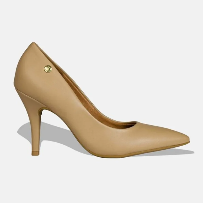 Sapato Scarpin Vizzano Bico Fino Salto Alto Pelica 1184.1101.7286 38 / Bege