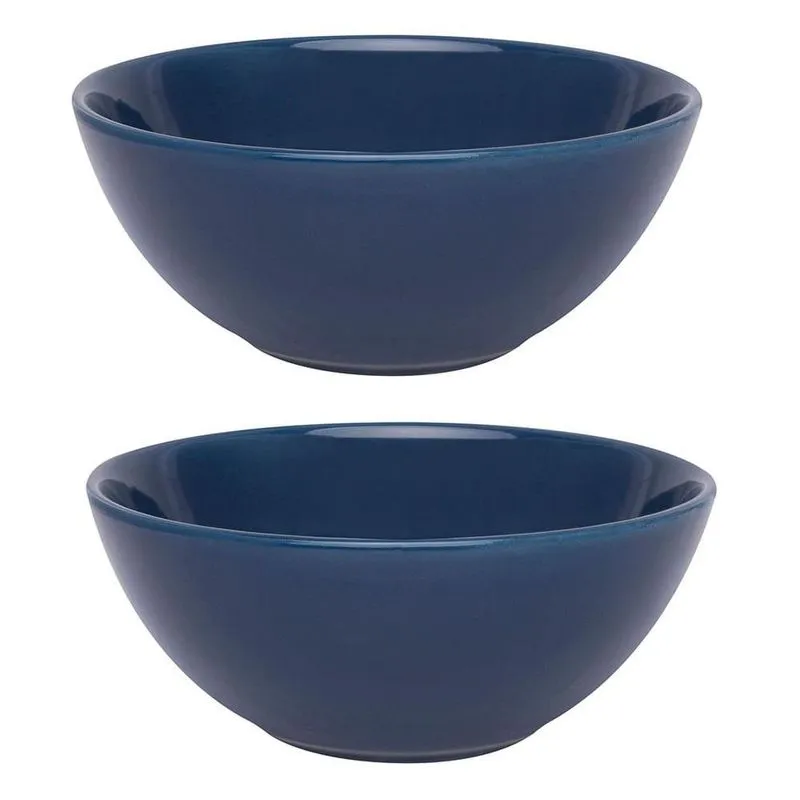 Kit Tigelas Bowl Azul Marinho 600 Ml Oxford