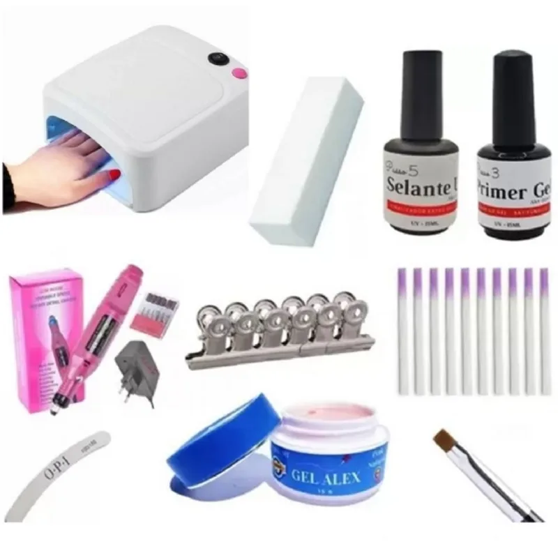 Kit Unha Para Manicure Quite Unhas Fibra Kit De Unha