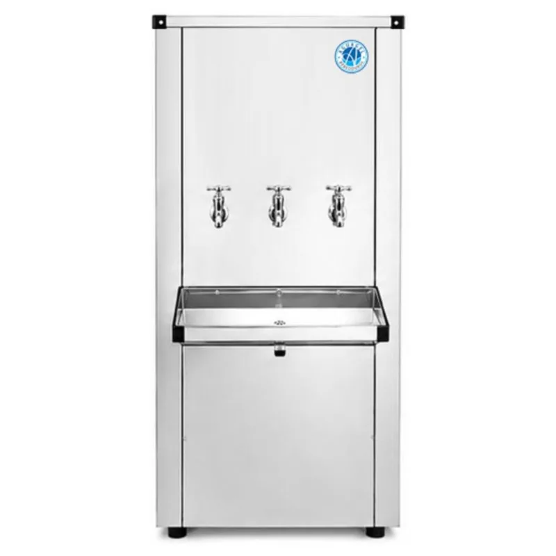 Bebedouro 110 Litros Aguagel Inox 2 Torneiras Geladas 1 Natural 220v