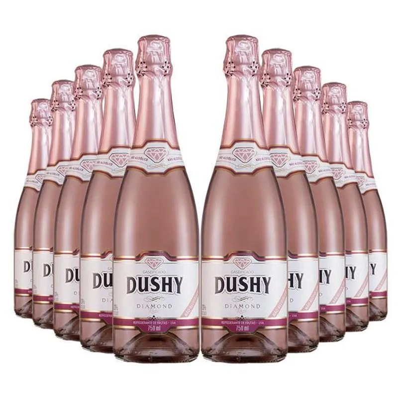 Gaseificado Sem Álcool Rosé Dushy Diamond - 750ml -10 Un