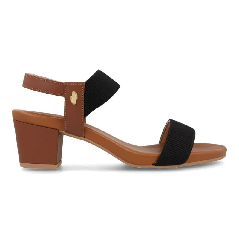 Sandália Casual Usaflex Duo Elastic Preta Feminina 36