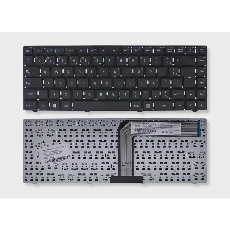 Teclado Para Notebook Positivo Stilo One Xc3620 Xc3630 Xc3650 Xc3634 Com Abnt2 br ç
