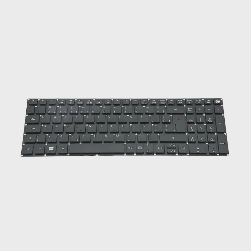 Teclado Para Notebook Acer Aspire, Series A315-41-R790 A315-41-R4RB, Cor Perto Abnt2 br