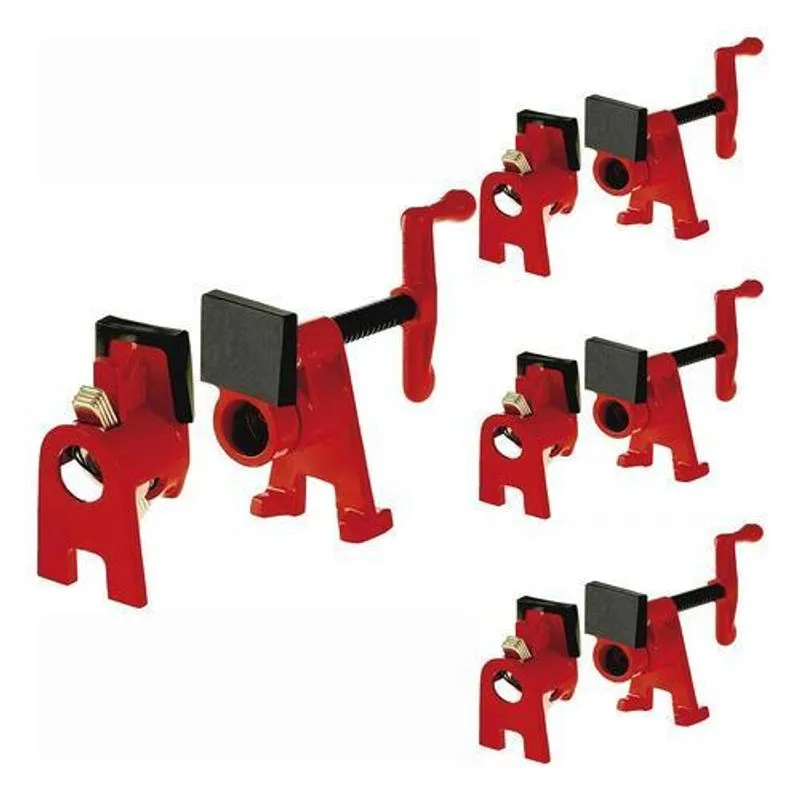 Kit 4 Grampos Sargentos Pipe Clamp Para Canos 3/4 Marcenaria