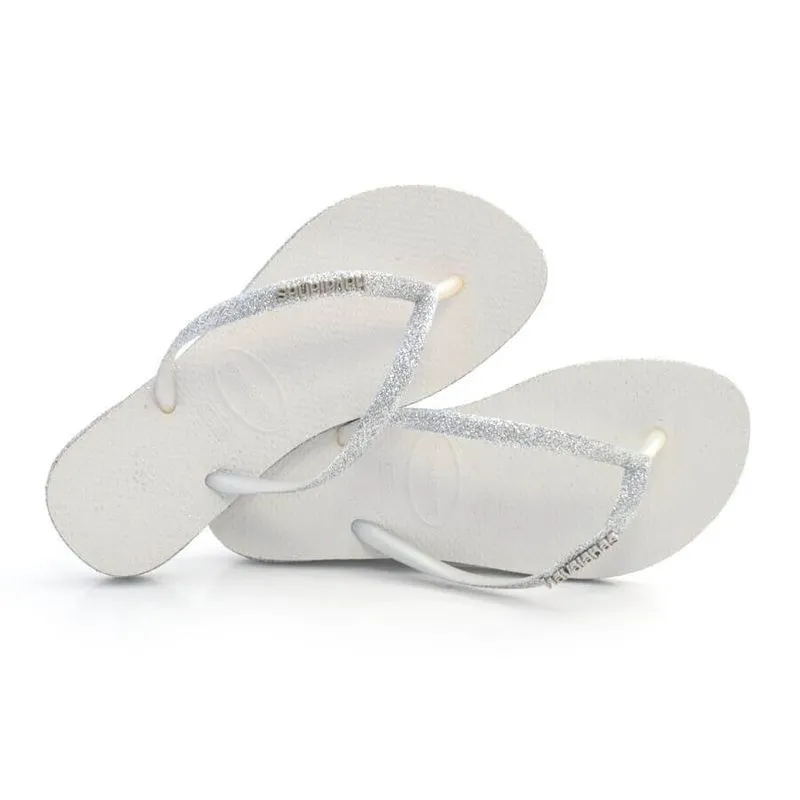 Chinelo Havaianas Slim Sparkle Branco 4144734 37/38