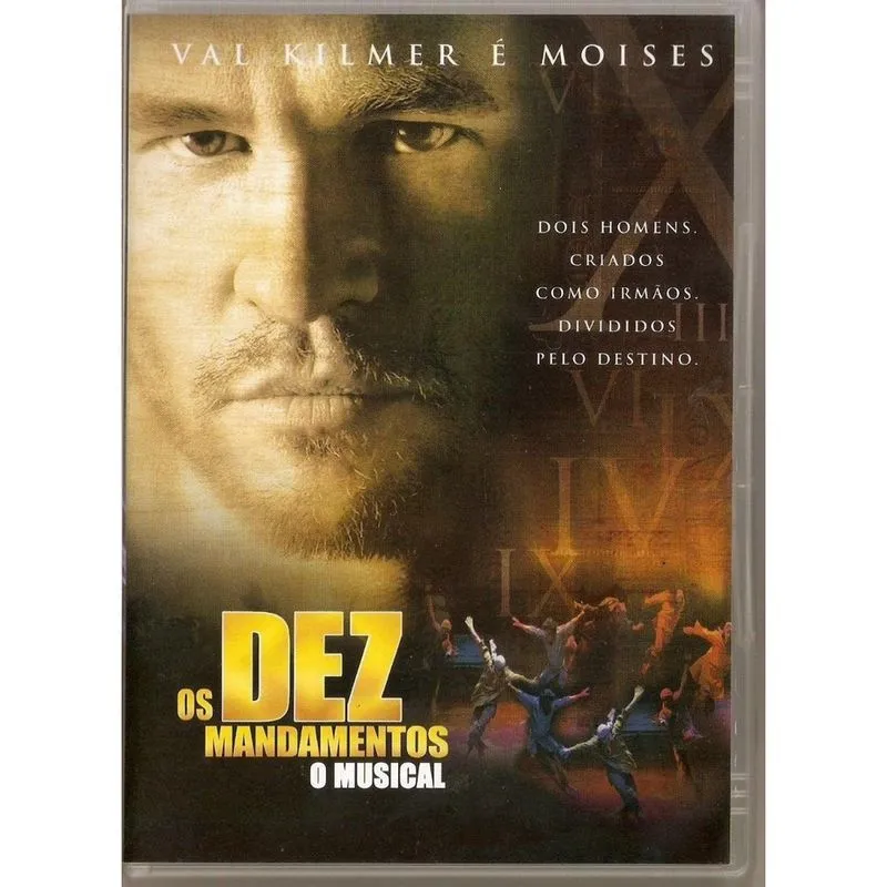 Dvd Os Dez Mandamentos Musical - Val Kilmer
