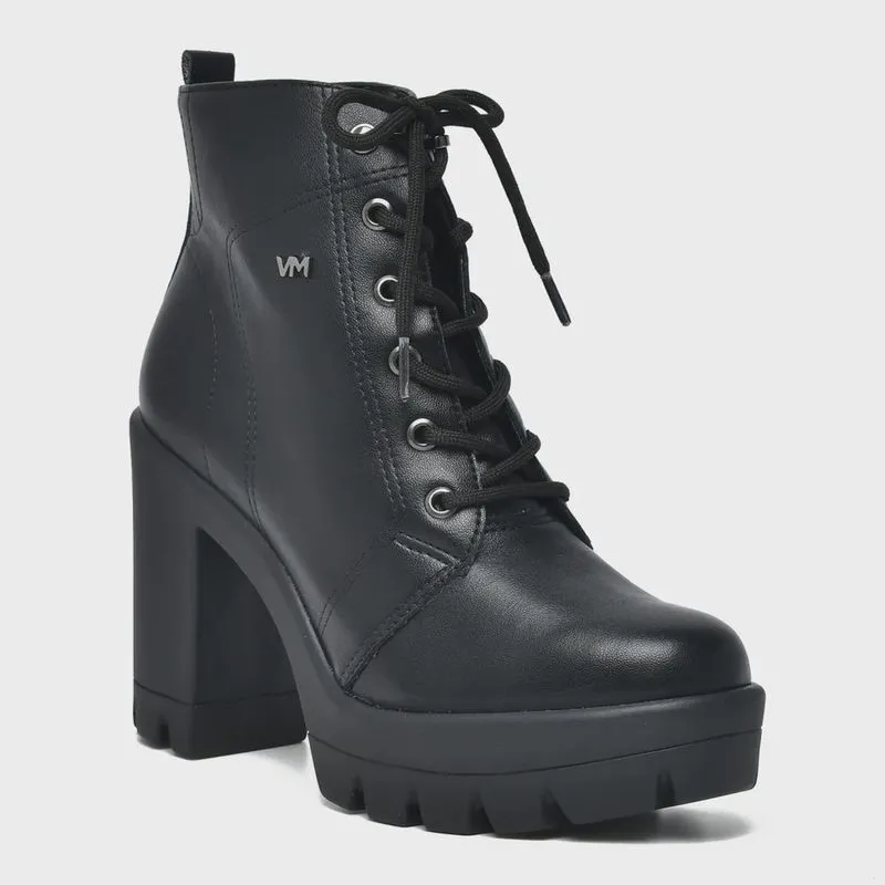 Coturno Feminino Salto Alto Via Marte Napa Preto 23-807
