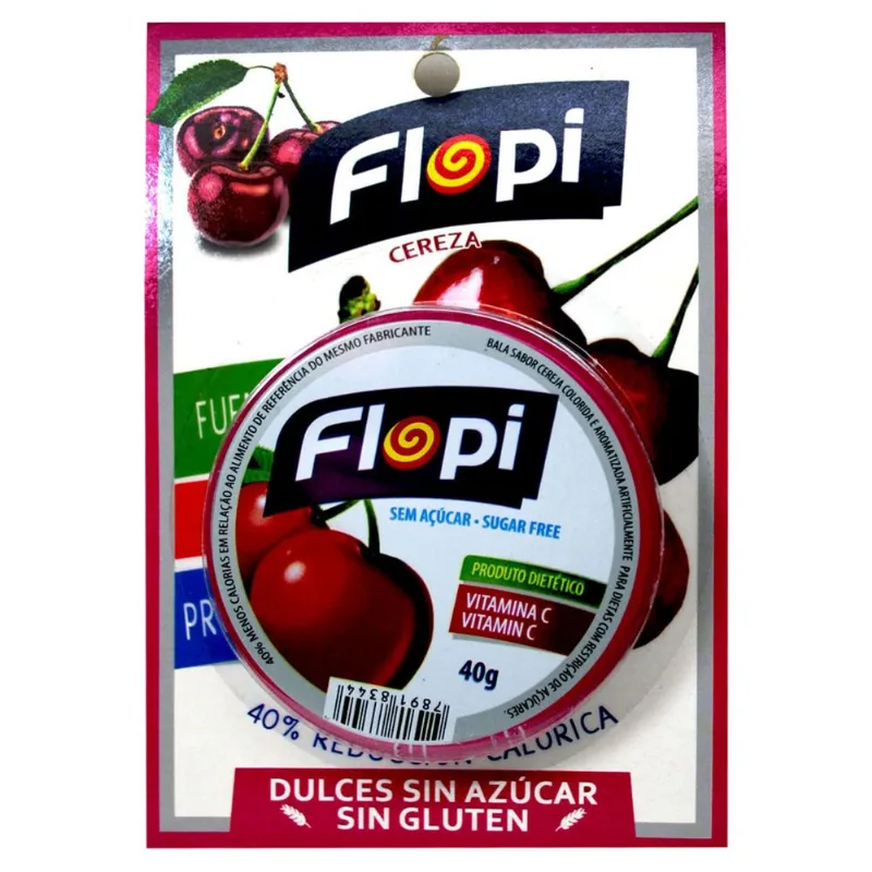 Caramelos Light Flopi Cereza 40 g