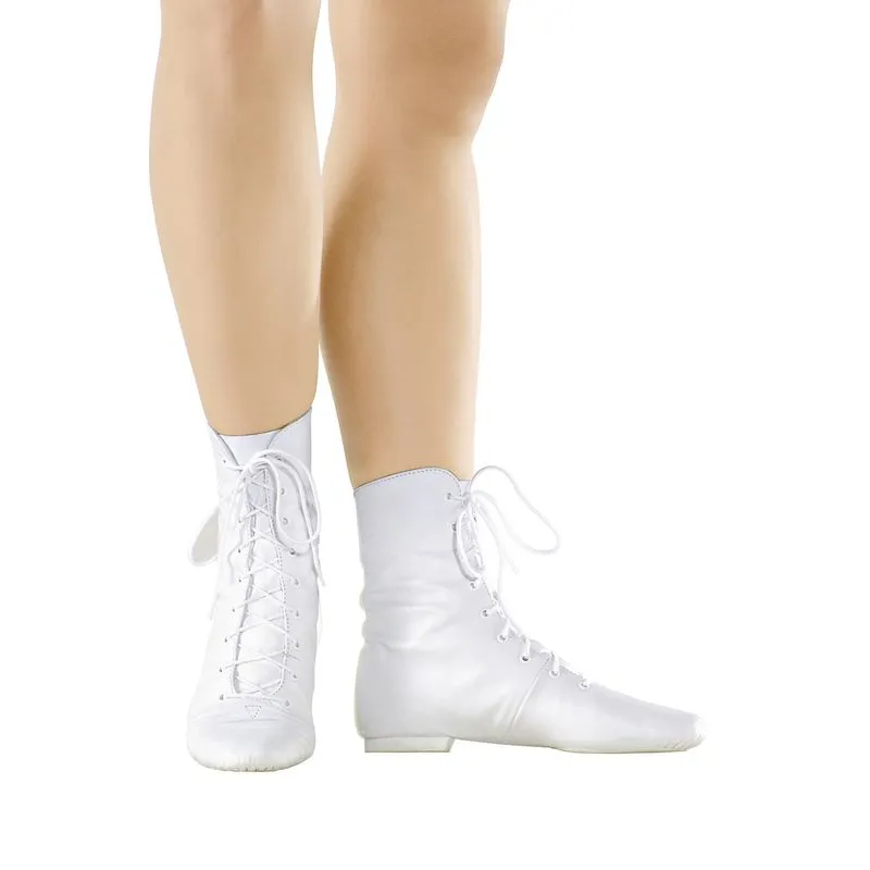 F10 - Branco - Bota Cano Alto Jazz de Couro 29