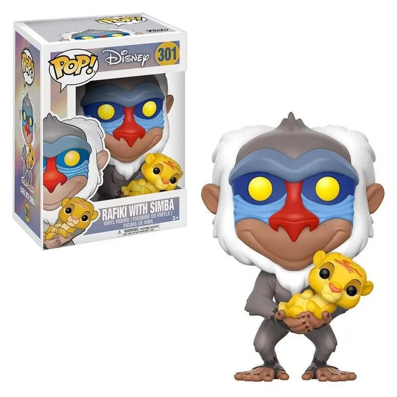 Boneco Colecionável Rafiki 301 Material em Vinil de Alta Qualidade Design Estilizado com Cabeça Oversized Marrom Funko Boneco Colecionável Rafiki 301 Material em Vinil de Alta Qualidade Marrom Funko Pop!