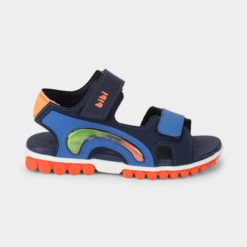 Sandália Infantil Bibi Summer Roller Sport 2.0 Azul com Laranja 24