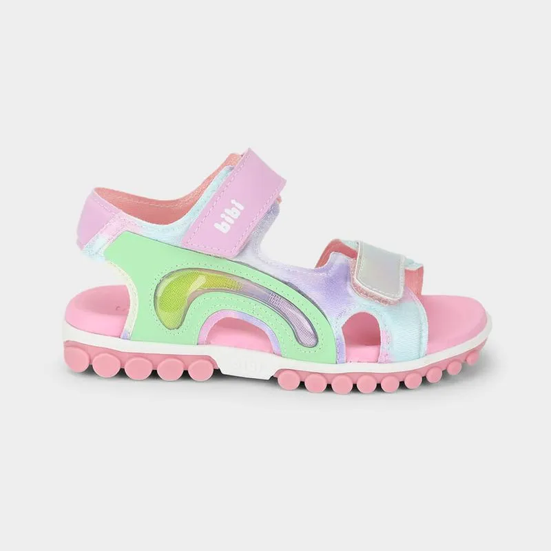 Sandália Infantil Bibi Summer Roller Sport 2.0 Rosa com Lilás 20