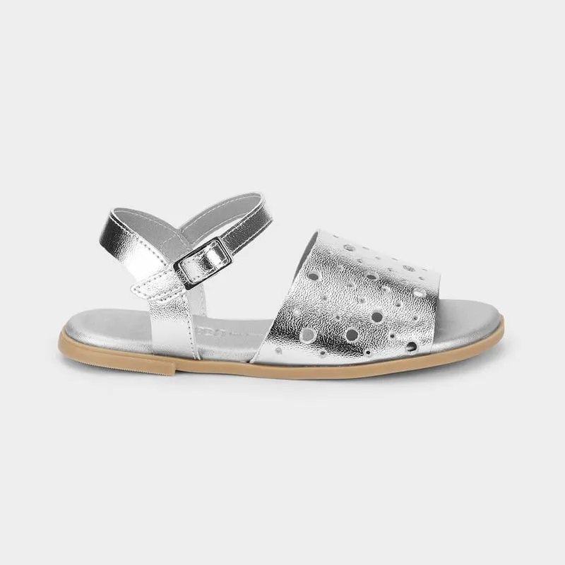 Sandália Infantil Bibi Shine Kids Prata 33
