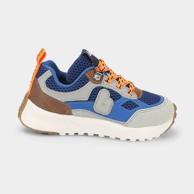 Tênis Infantil Bibi Jogging Azul com Cinza 23