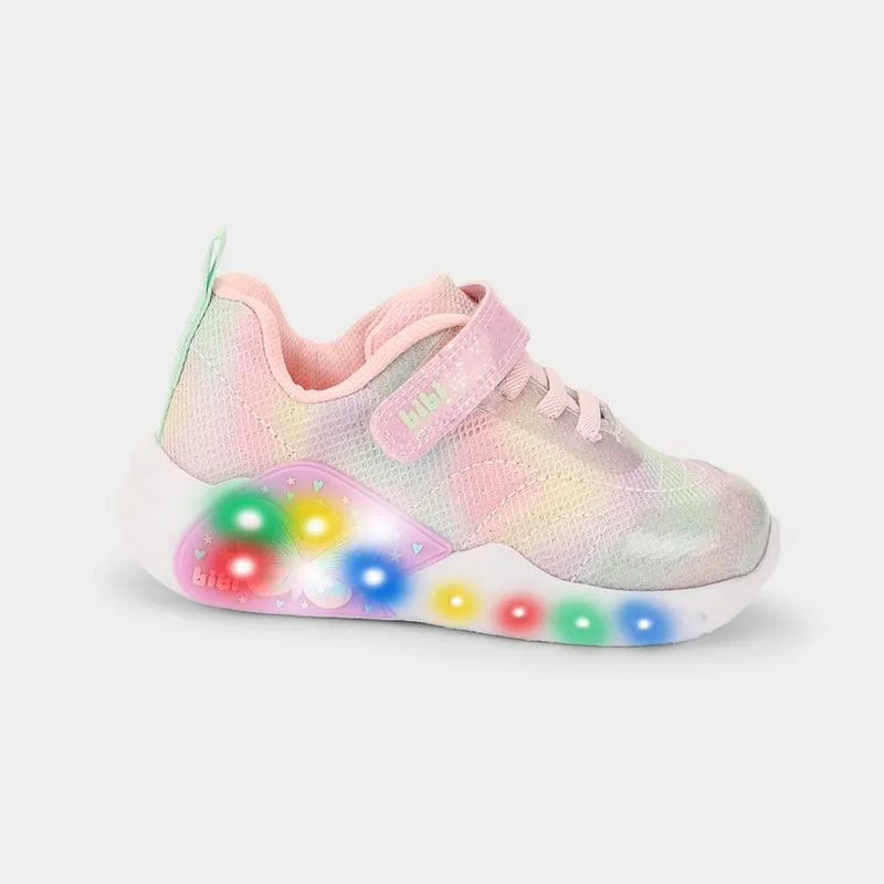 Tênis Infantil Bibi Fun Light Rosa de Borboleta 25