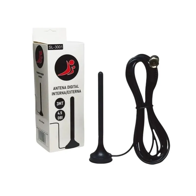 Antena Para Tv Digital 3mt Sl-3001