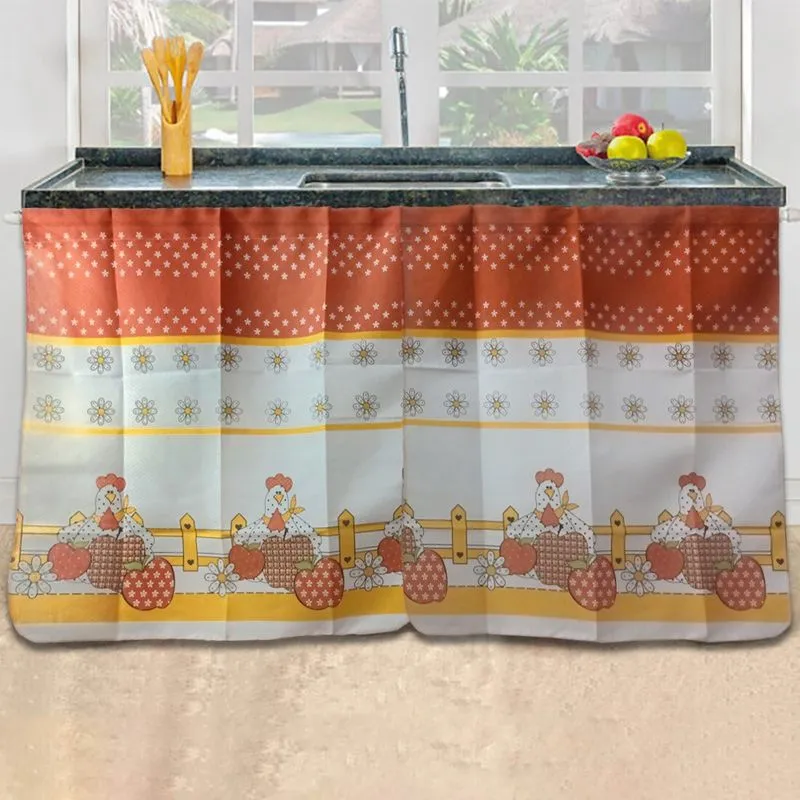 Cortina De Pia 1,50x80cm Balcão Cozinha