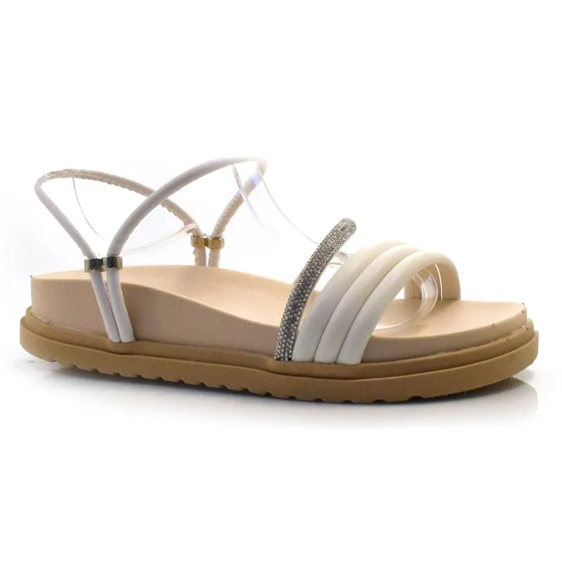 Sandália Flat Infantil Pampili do 28 ao 34 Off White 568.022 33
