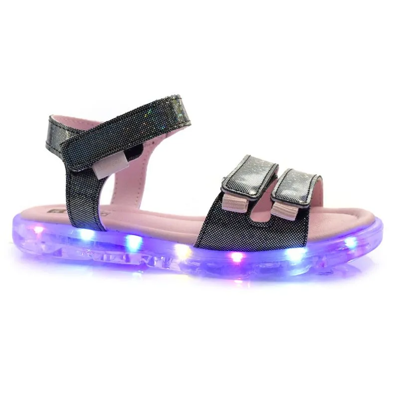 Sandália de LED Infantil Pampili do 25 ao 32 Preto 697.034 28