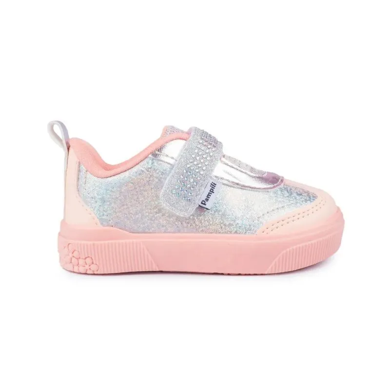 Tênis Infantil Pampili Prata Velcro 26