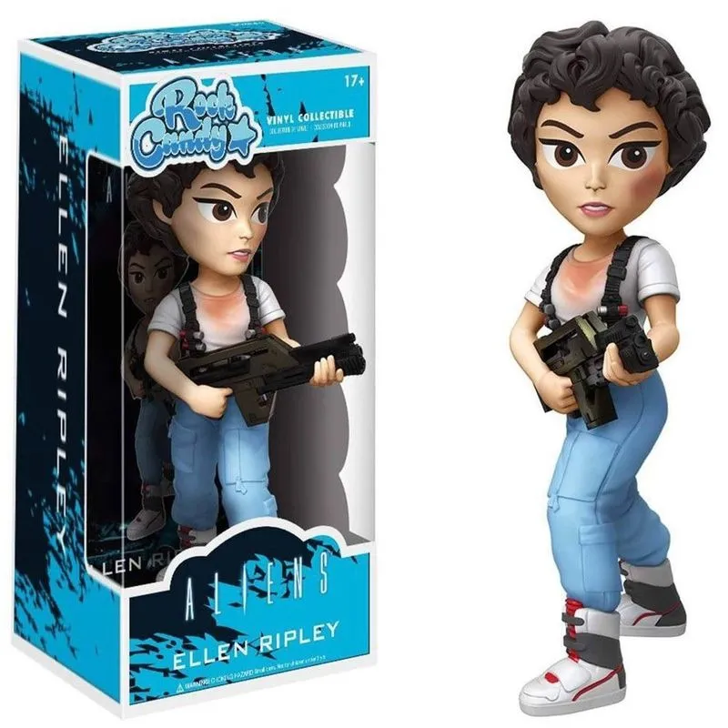 Boneco Colecionável Rock Candy Personagem Ellen Ripley da Franquia Aliens Base Acoplada Vinil Funko Pop! Boneco Colecionável Rock Candy Ellen Ripley Aliens Base Acoplada Vinil Funko Pop!