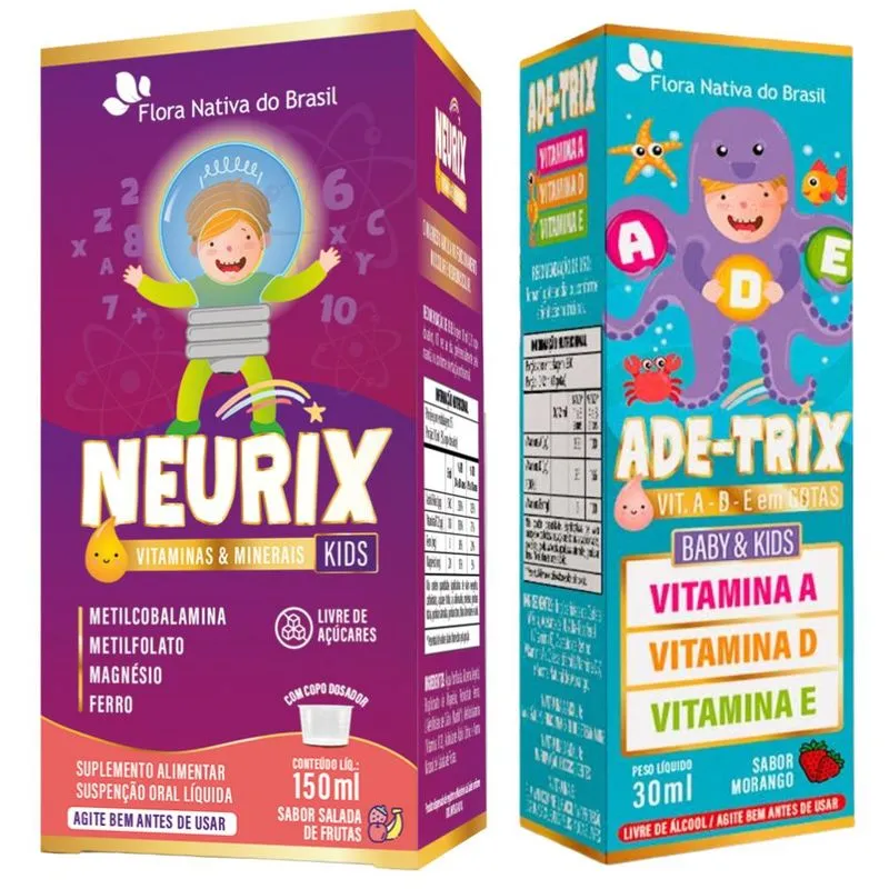 KIT NEURIX + ADE-TRIX - Flora Nativa - Salada de Frutas