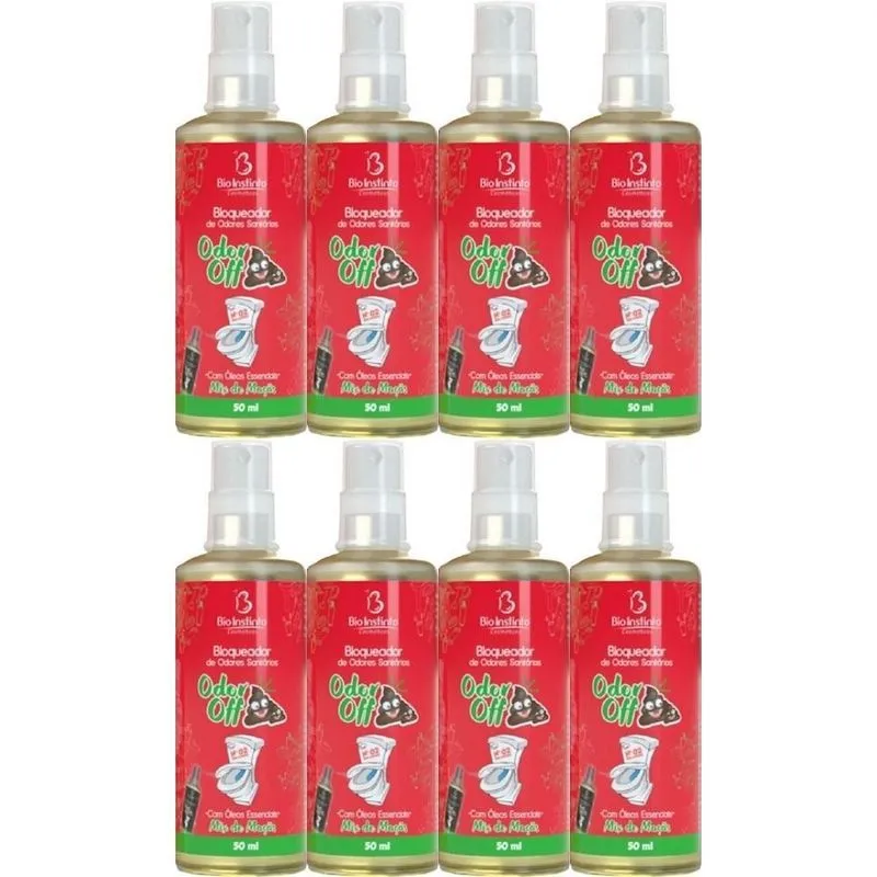 Kit 8 Bloqueador De Odores Sanitários 50Ml Mix De Maçãs