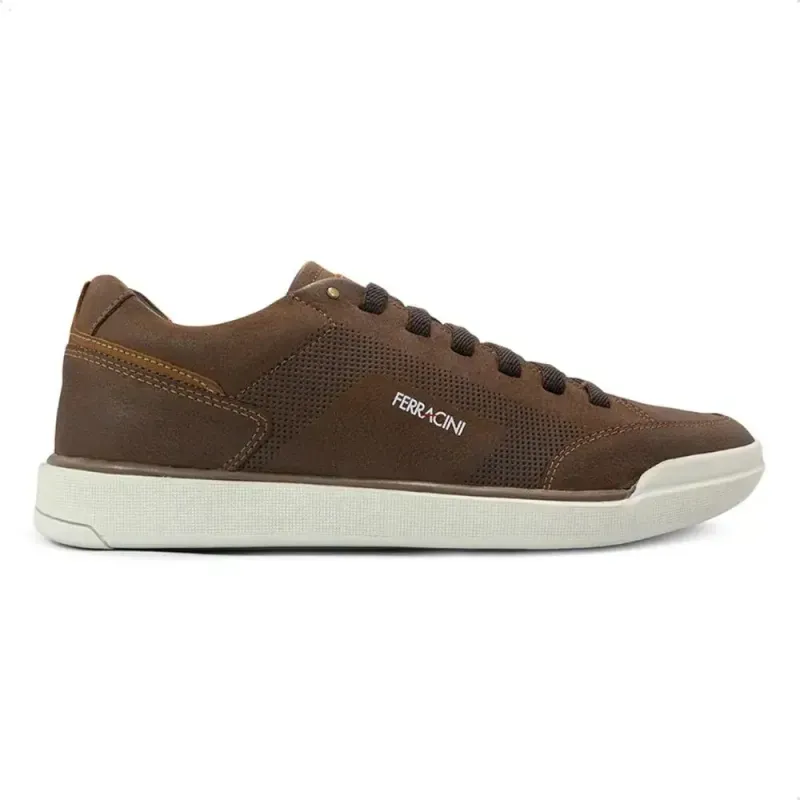 Sapatênis Ferracini Casual Masculino Marrom MARROM - 43