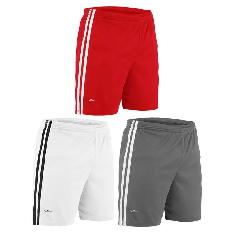 Kit 3 Calções Elite Essential Oreste Granillo Masculino G / Vermelho/Chumbo