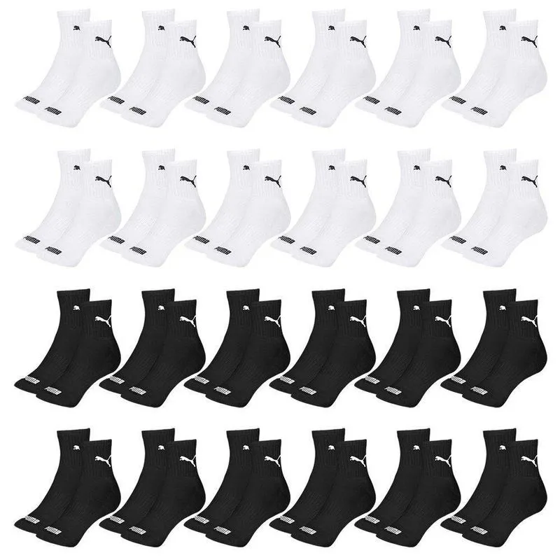Kit 24 Pares De Meias Puma Cano Médio Esportiva Masculino