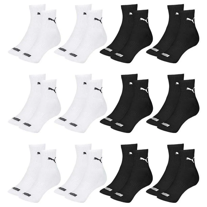 Kit 12 Pares De Meias Puma Cano Médio Esportiva Feminino