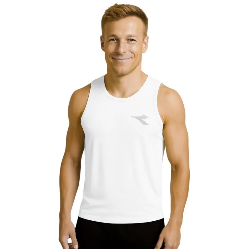 Regata Diadora Small Logo Masculina GG / Branco