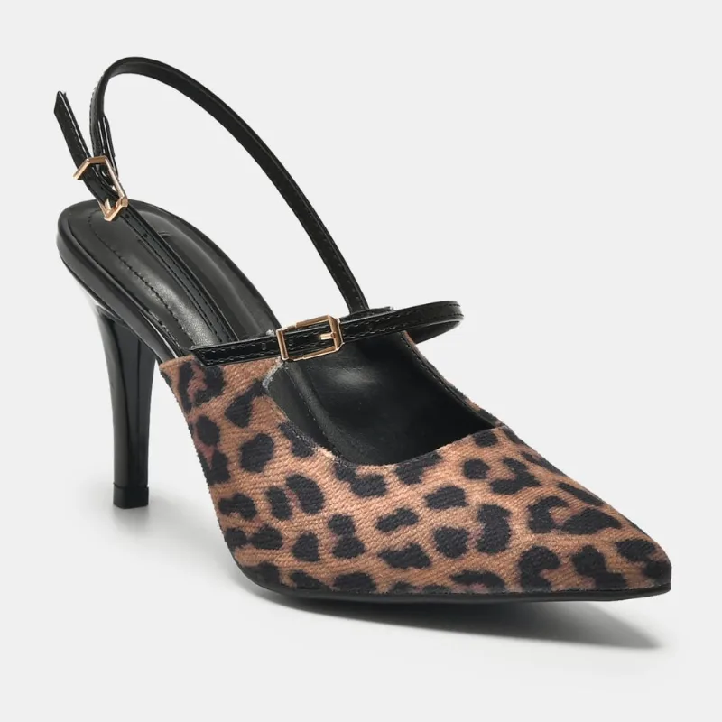 Sapato Scarpin Marrom claro e preto 215-005-01 33