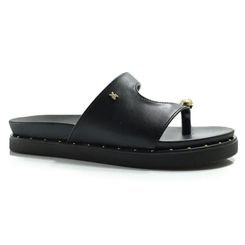 Sandália Flat Feminina Via Marte Preto 169-022-01 38