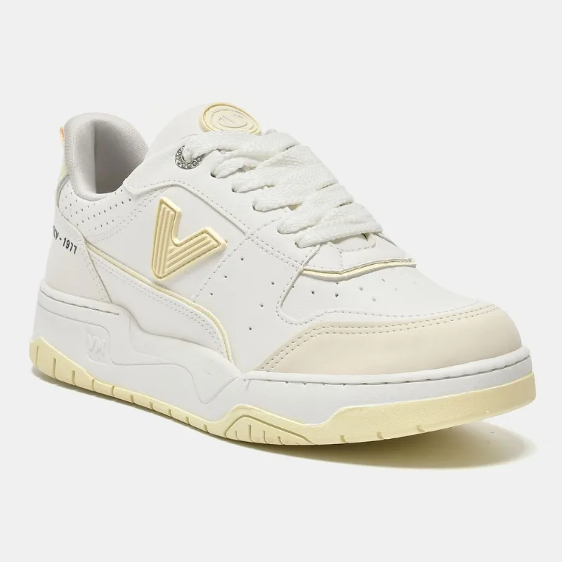 Tênis Casual Street Amarelo e branco e off white e prata 276-004-08 34