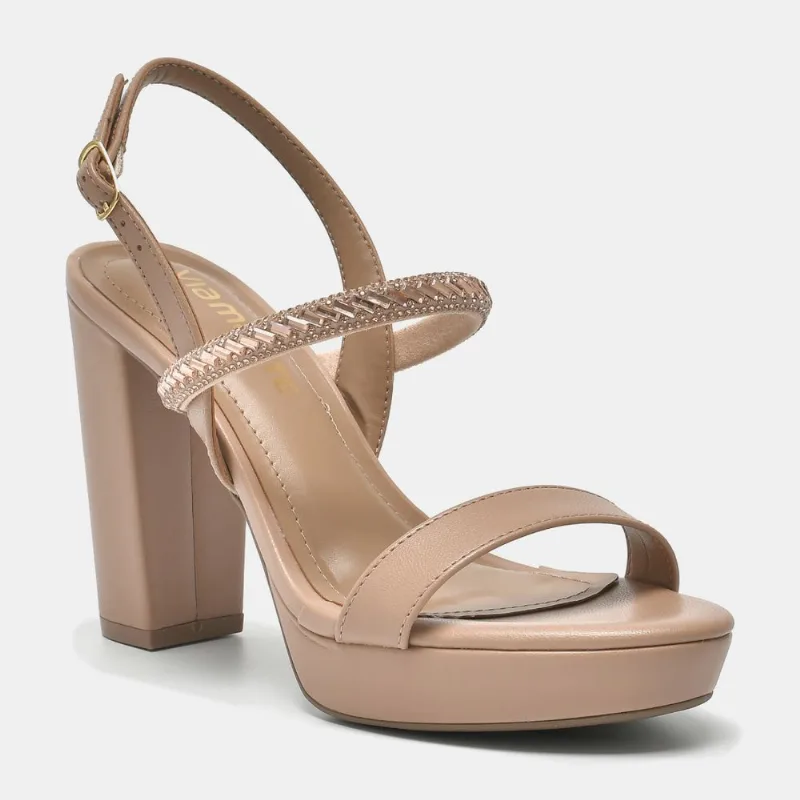 Sandália Plataforma Creme 152-010-01 40