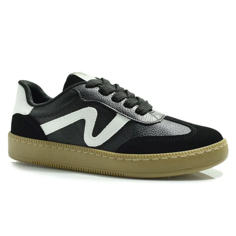 Tênis Casual Feminino Via Marte Preto 213-015-03 34