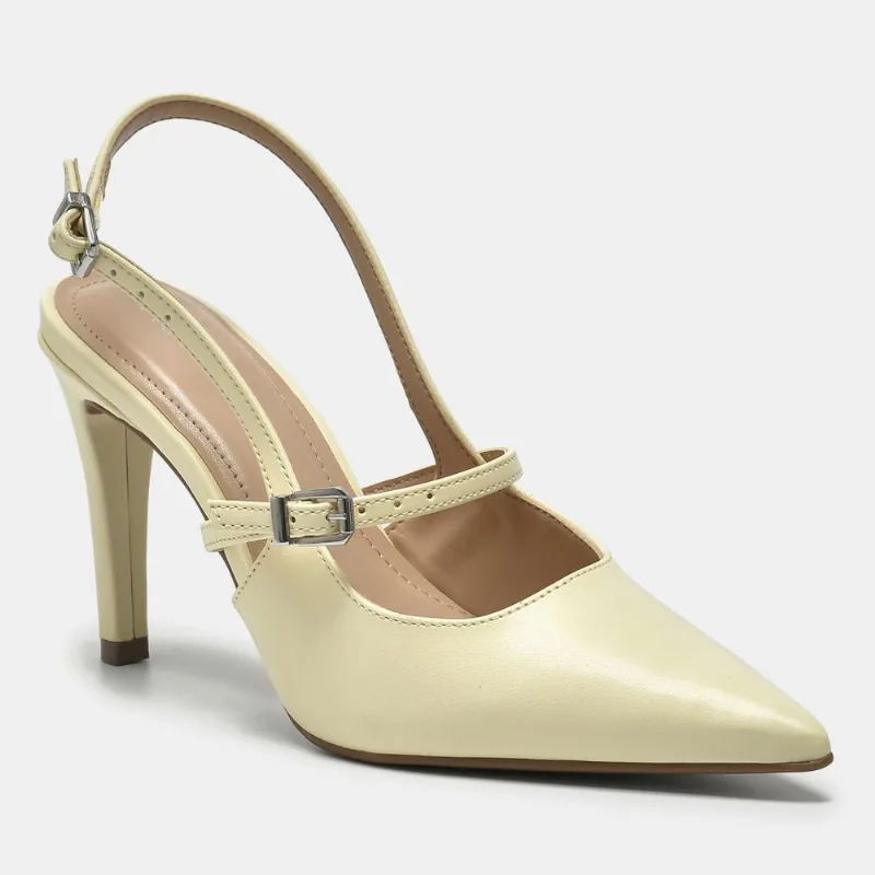 Sapato Slingback Amarelo 045-006-01 39