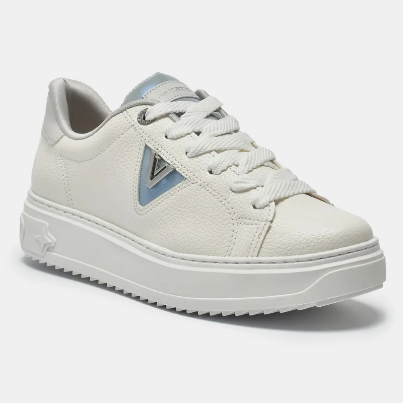 Tênis casual Azul e branco e cinza 055-034-02 38