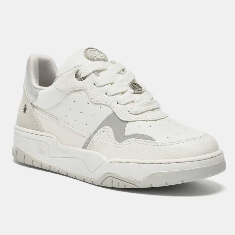 Tênis Casual Street Branco e cinza e off white e prata 276-006-03 40