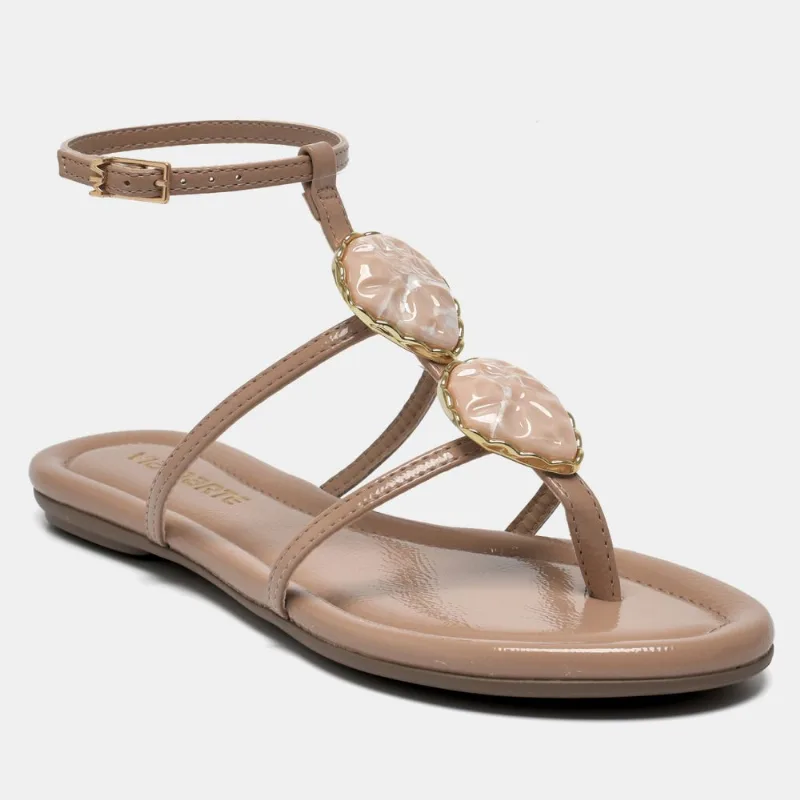 Sandália Rasteira Creme 331-007-01 36