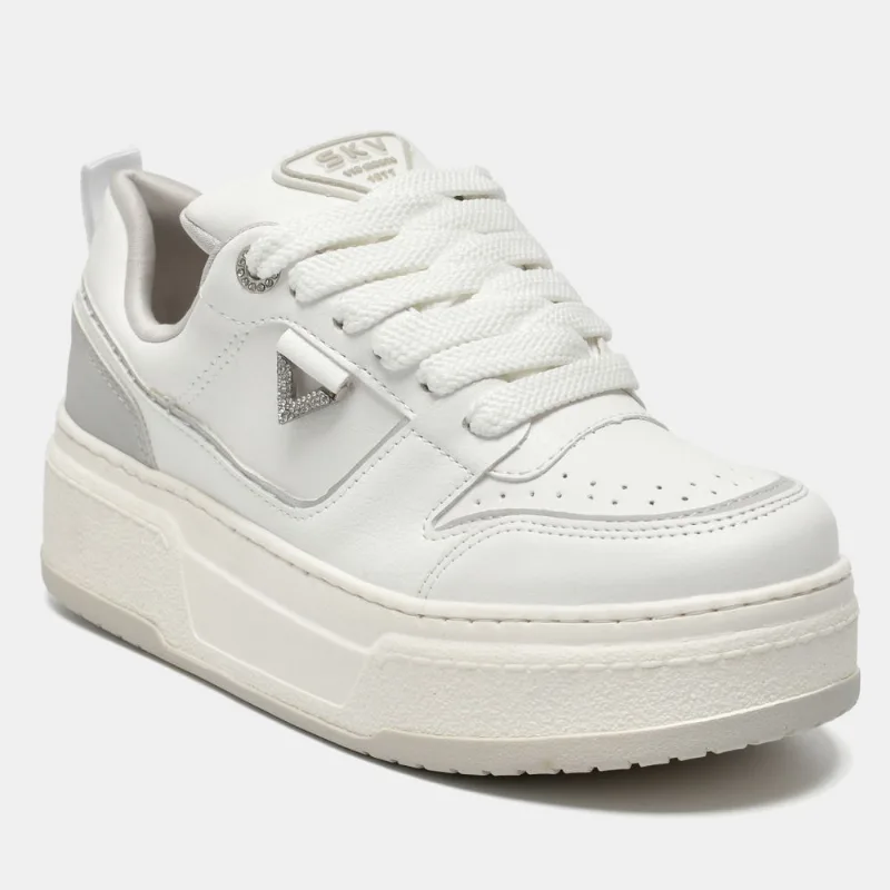 Tênis Casual Branco e cinza 304-004-02 40