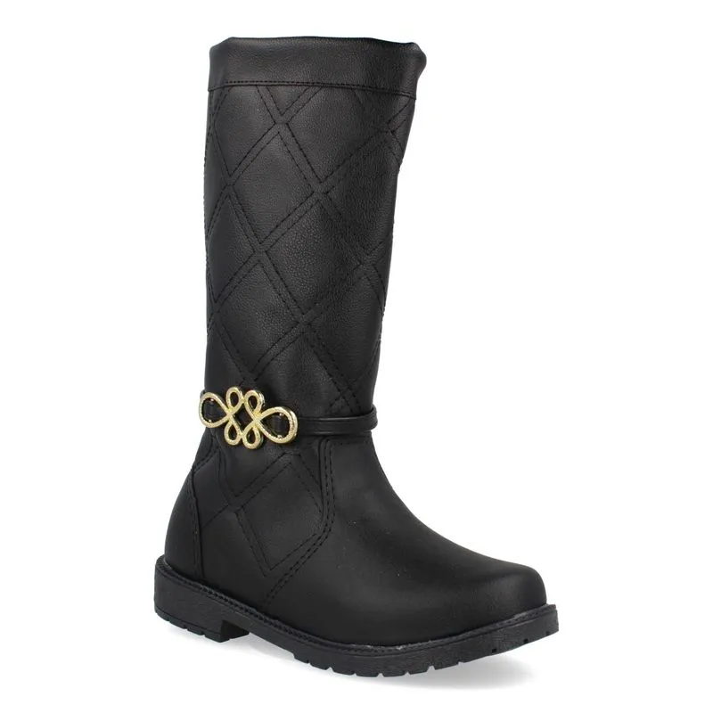 Bota Cano Longo M Shuz Kids Infantil Preta PRETO - 30