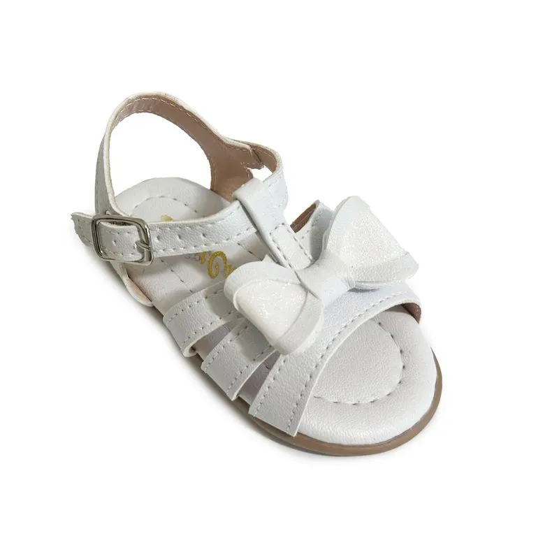 Sandália Rasteira Street Cal Casual Branco Infantil 22