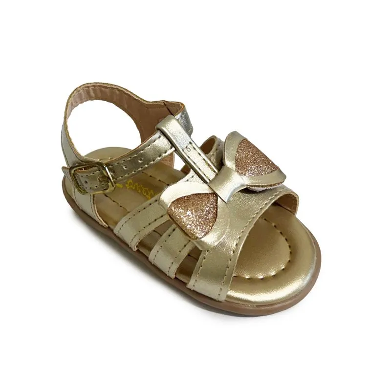 Sandália Infantil Rasteira Street Cal Casual Dourada 18