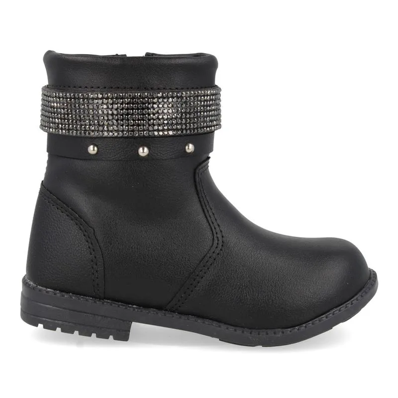 Bota Mshuz Cano Curto Infantil Preta PRETO - 26